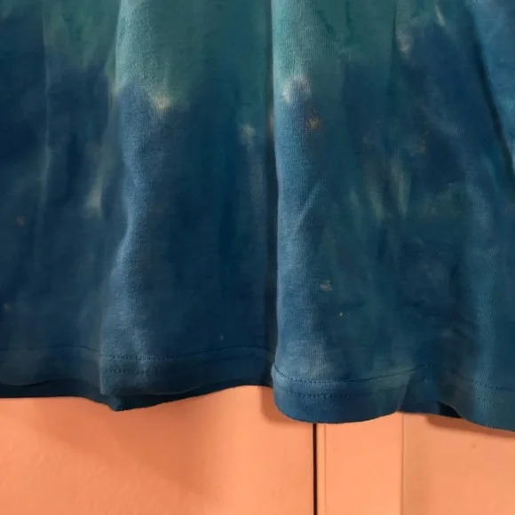 Tryst Blue and White Tie-Dye Long Sleeve Top - Picture 7 of 7